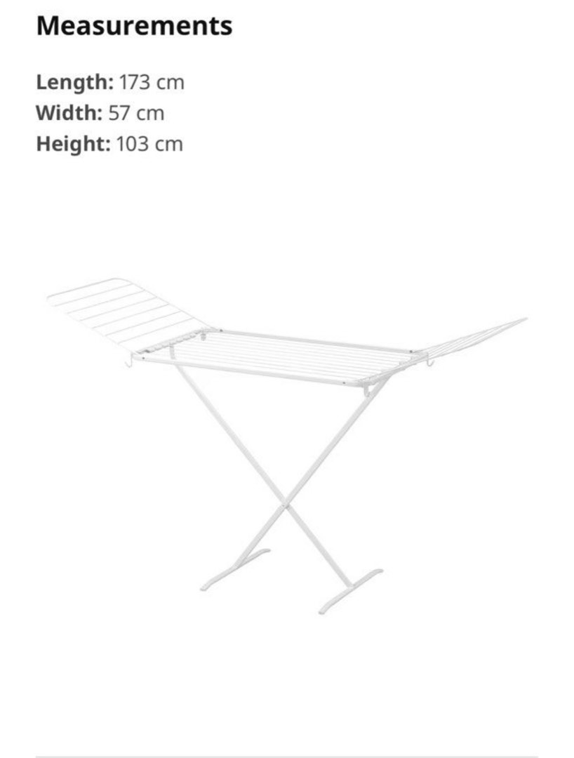 Ikea laundry rack, Furniture & Home Living, Home Improvement