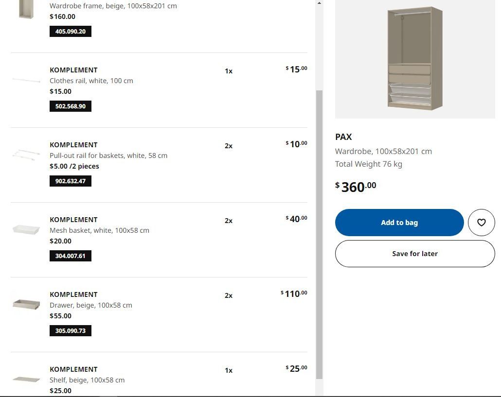 Ikea Pax System Custom Wardrobe