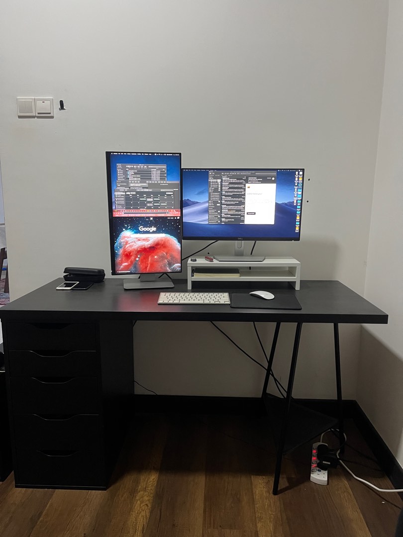 Ikea Table & Desk System Lagkapten,Alex & Tillslag, Furniture & Home