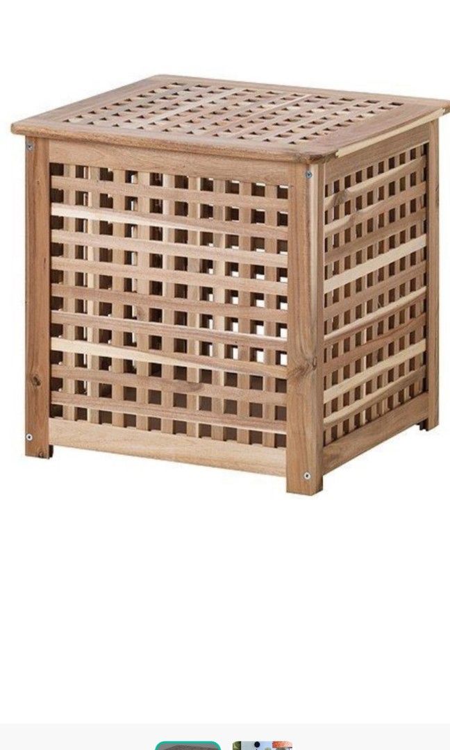 Ikea wooden storage boxes, Furniture & Home Living, Furniture, Other Home Furniture on Carousell