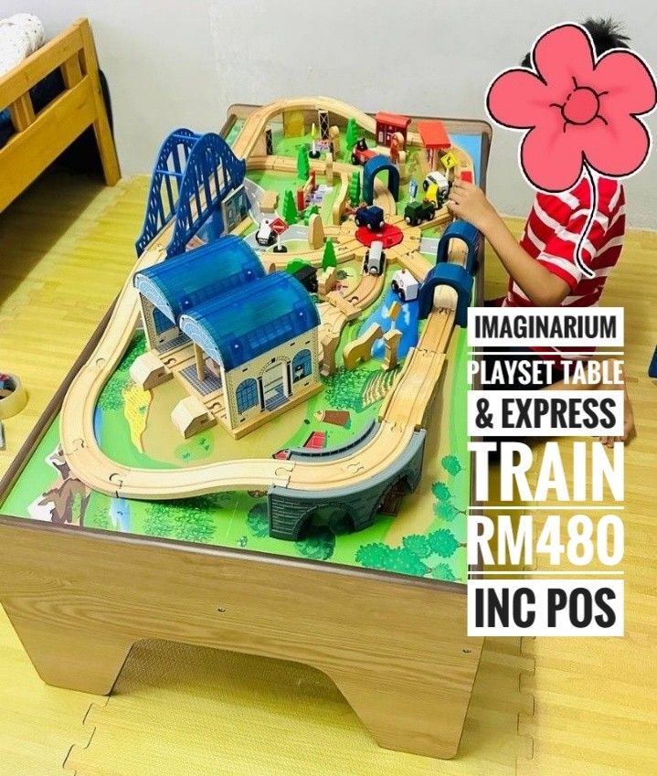 秋の新作Imaginarium All in One Train Table おもちゃ　電車　レール セット