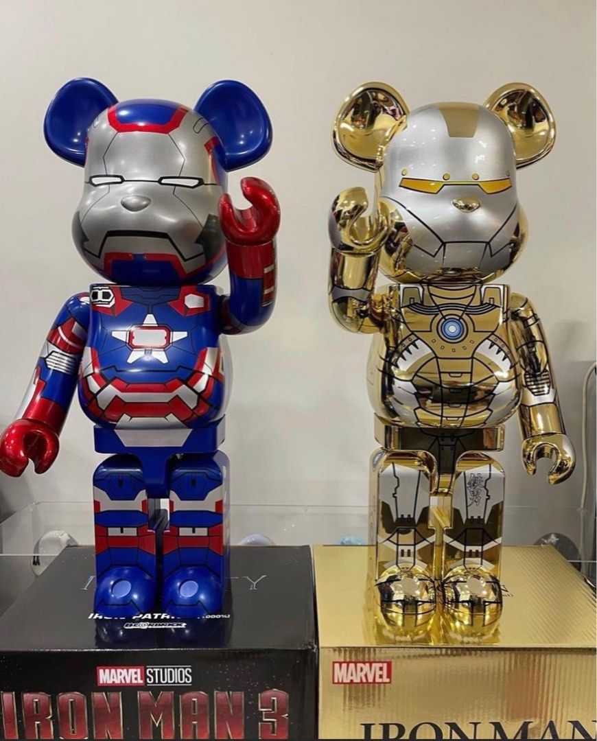 MEDICOM TOY - BE@RBRICK IRON PATRIOT 1000％ BE@RBRICK 1000% IRON PATRIOT MEDICOM TOY Bearbrick from