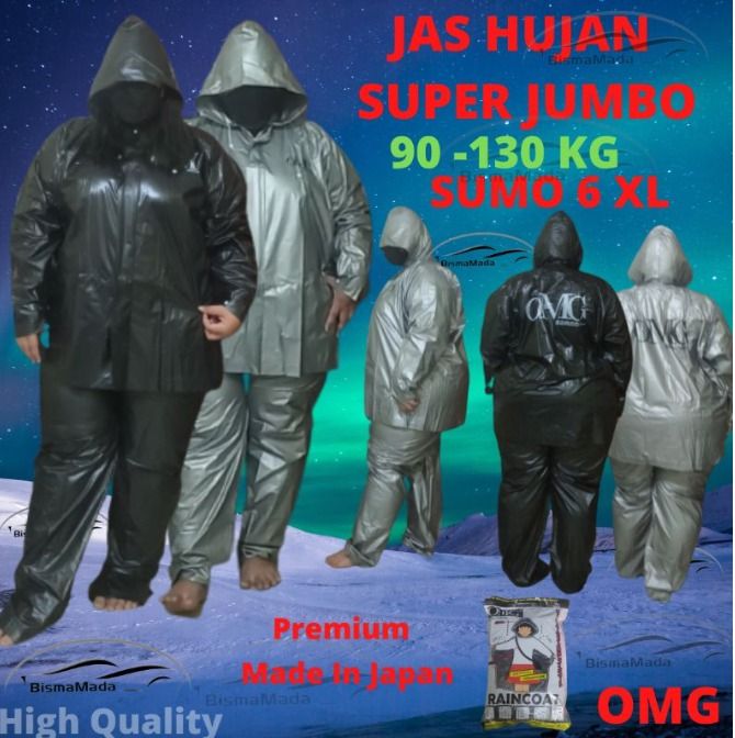 Raincoat discount big size