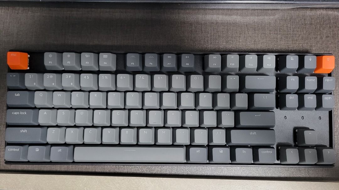 Keychron K8 wireless mechanical keyboard 茶軸白光, 電腦＆科技