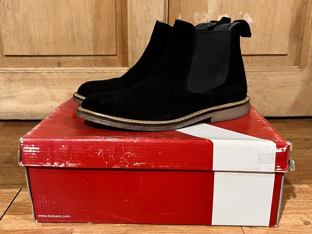 Kickers suede boots discount