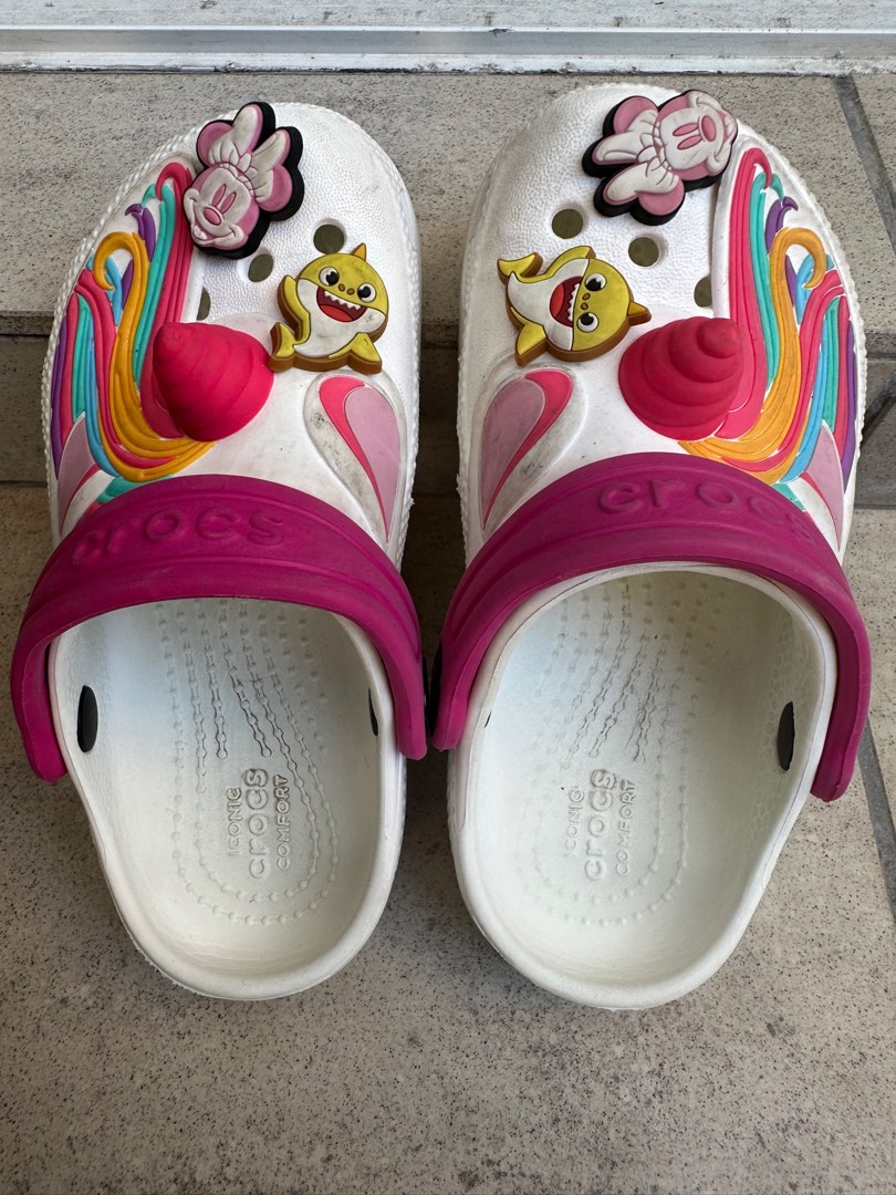 Kids Crocs white size C9