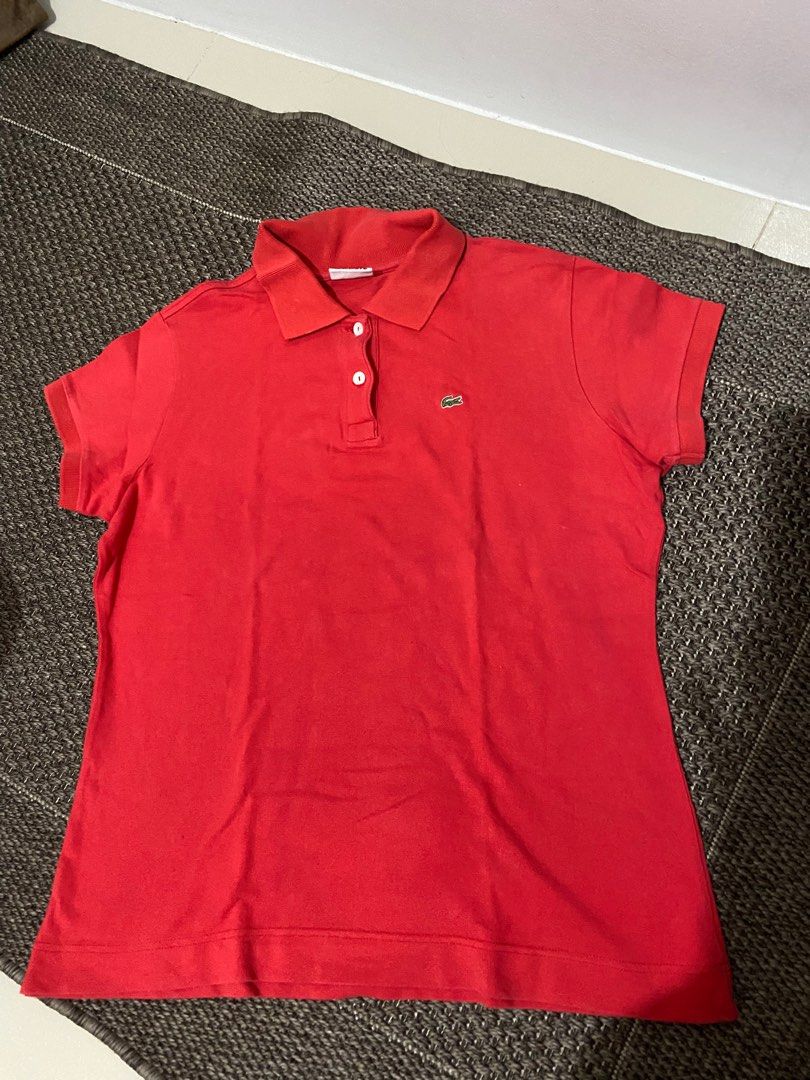 Lacoste Red Polo size 44 (Category: Shirts) located in Quezon City. Submitted by trix_m (Listing ID 1245015495, Image 1). Description: Hi, this is preloved but still good quality..