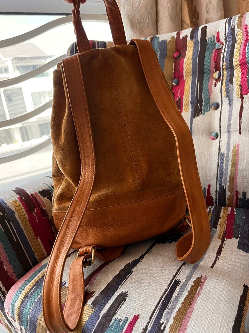 Leather backpack topshop top