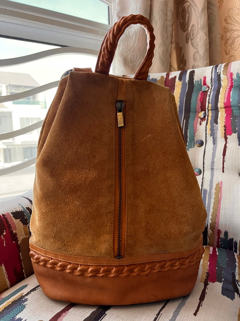 Topshop online leather backpack