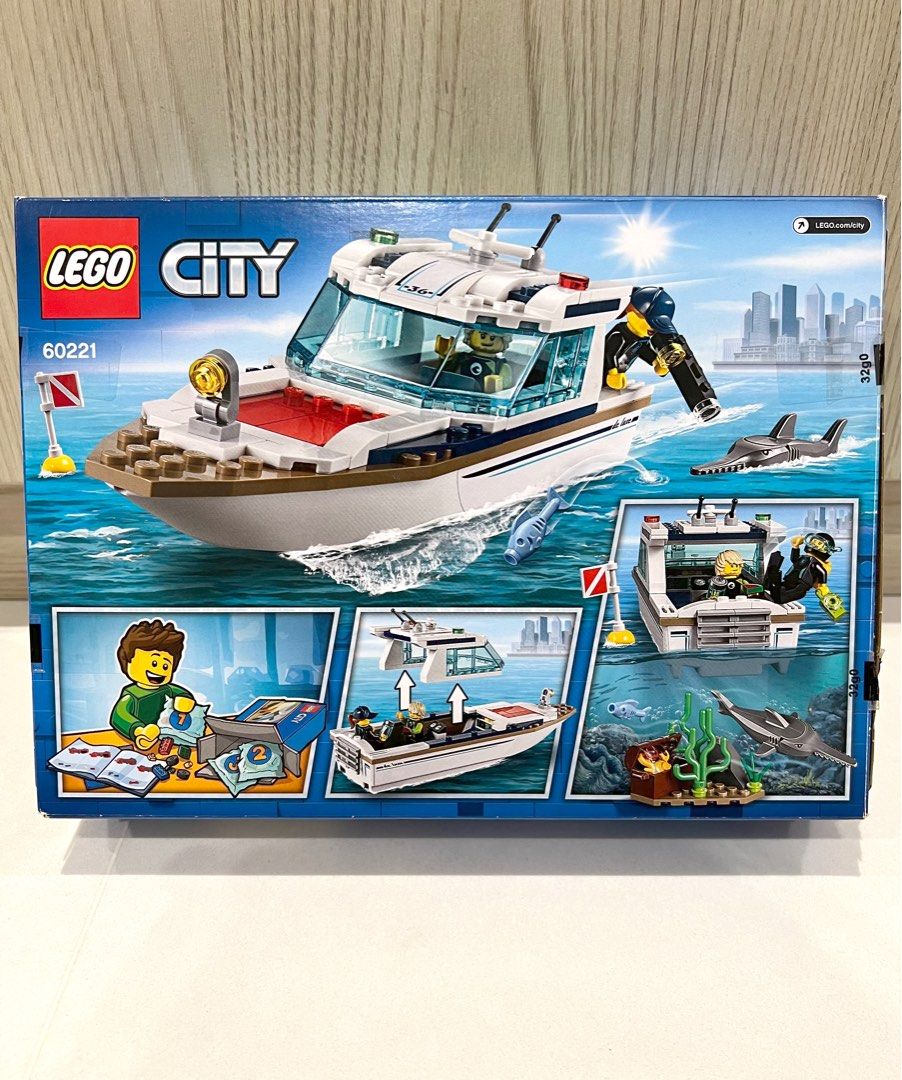 Lego city great online vehicles diving yacht 60221