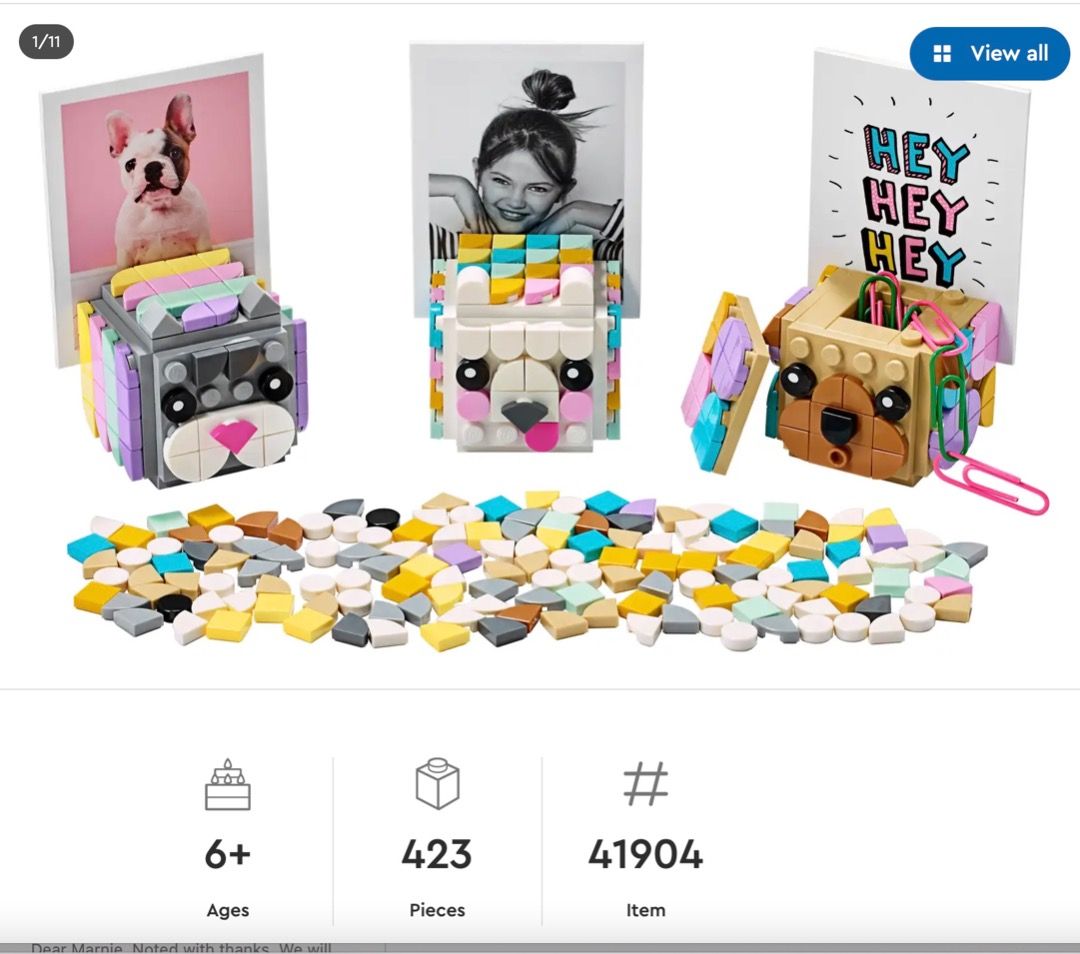 Lego dots hotsell animal picture holders