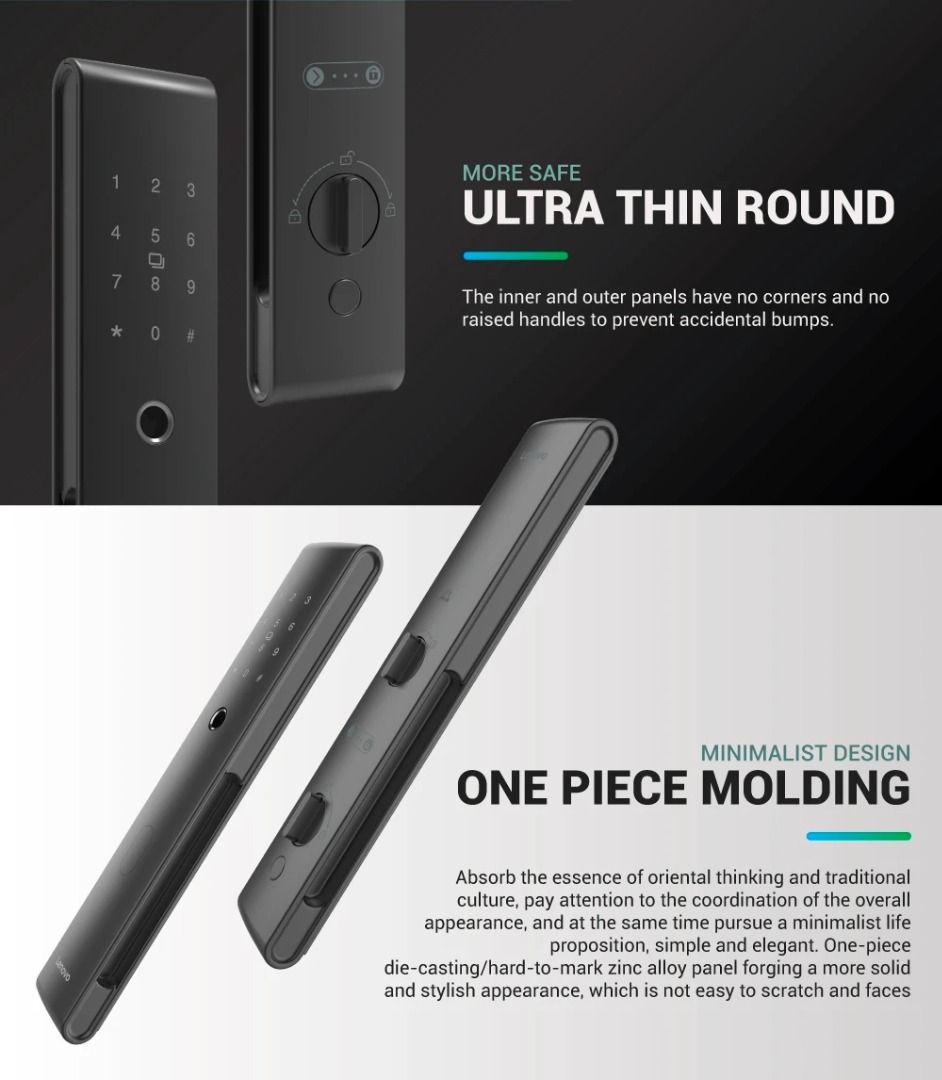 Lenovo Digital Lock Smart Lock A1 Youth Edition, Furniture & Home