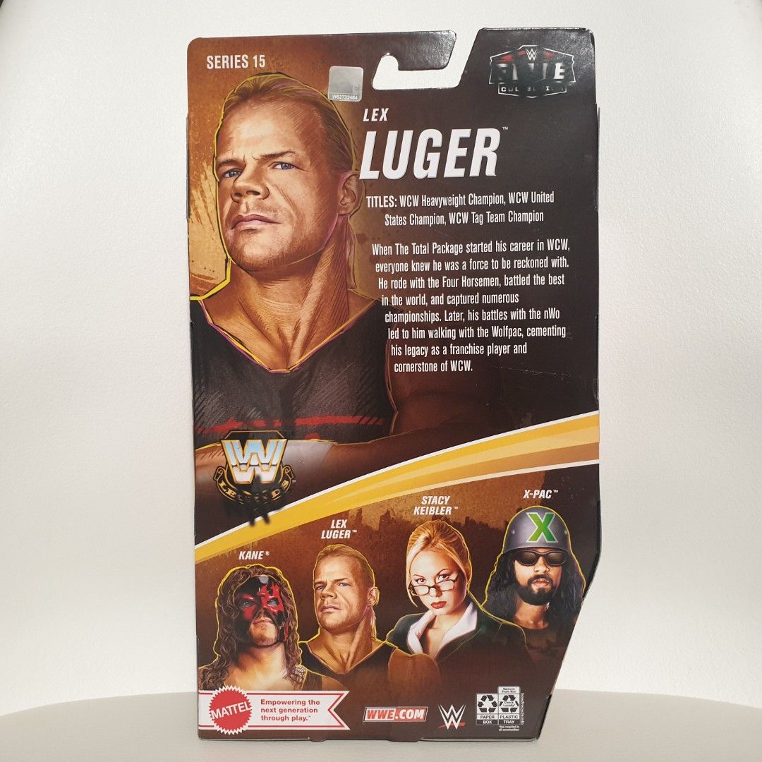 LEX LUGER WWE Legends Series 15 (Category: Figurines & Statues) located in Quezon City. Submitted by jasperstoyvault (Listing ID 1245035245, Image 2). Description: New and sealed. Bought and shipped from US. Box not guaranteed mint. Request photos if necessary. Will be shipped with care..
