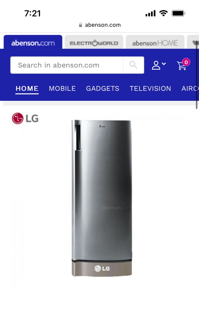 LG Refrigerator Smart Inverter, TV & Home Appliances, Kitchen