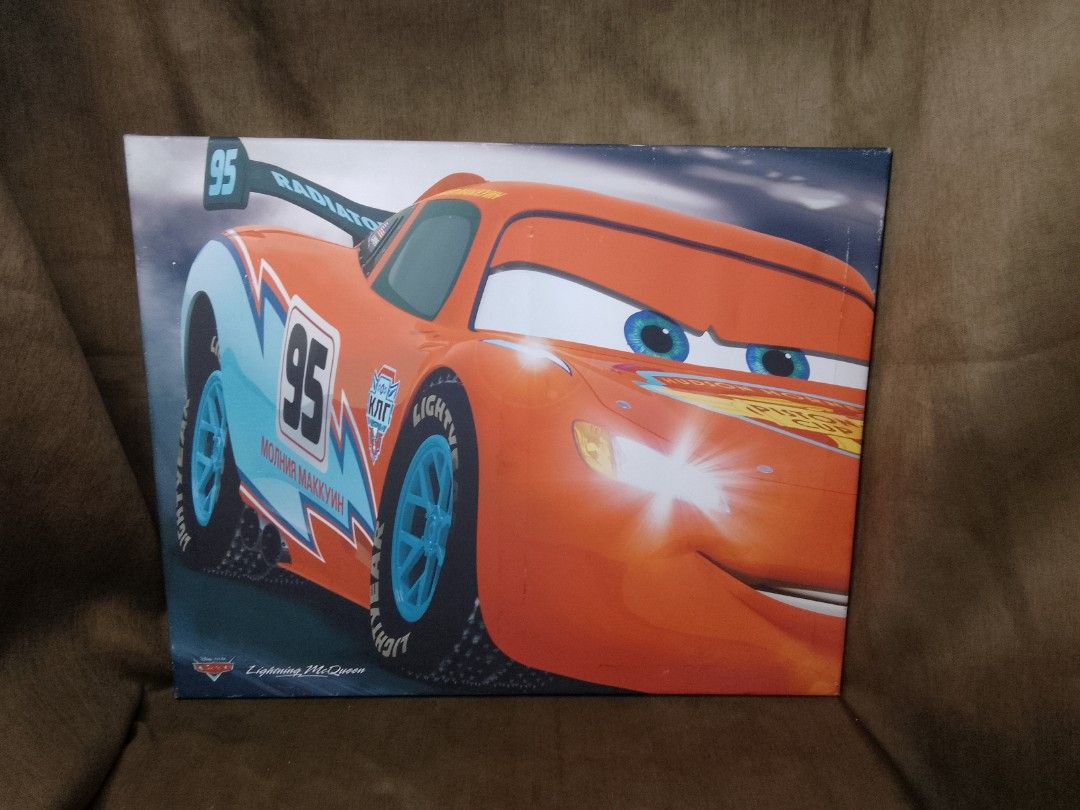 Lightning MCqueen Print art wall deco canvass (Category: Art & Prints) located in Manila. Submitted by peebeees (Listing ID 1245032188, Image 3). Description: Cars Movie lightning McQueen 19"x16"Canvass Item will be transported from our house in Marilao to our shop in QC pick up thru Lalamove pin landmark Balingasa Health center 09275377489 we do bus shipping ,J&T pick up ,LBC Schedule of shipping every Saturday. MOP: Gcash,bdo,bpi,metrobank thes