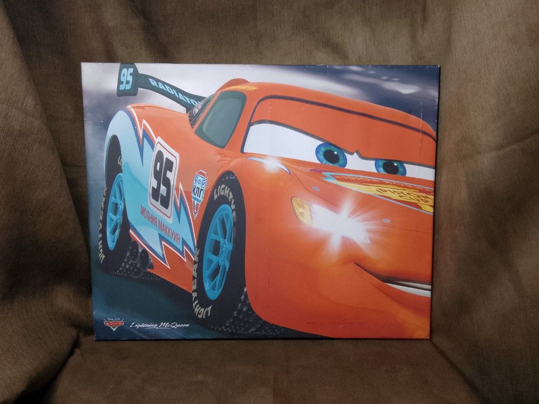 Lightning MCqueen Print art wall deco canvass (Category: Art & Prints) located in Manila. Submitted by peebeees (Listing ID 1245032188, Image 1). Description: Cars Movie lightning McQueen 19"x16"Canvass Item will be transported from our house in Marilao to our shop in QC pick up thru Lalamove pin landmark Balingasa Health center 09275377489 we do bus shipping ,J&T pick up ,LBC Schedule of shipping every Saturday. MOP: Gcash,bdo,bpi,metrobank thes