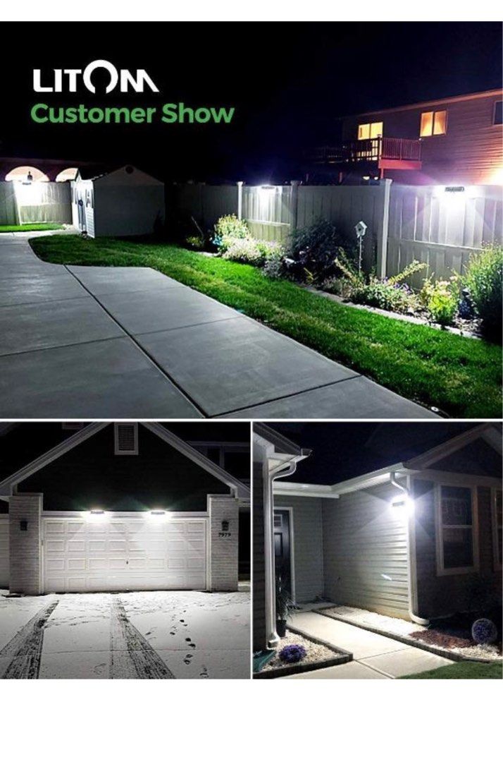 Litom 200 hot sale led solar lights