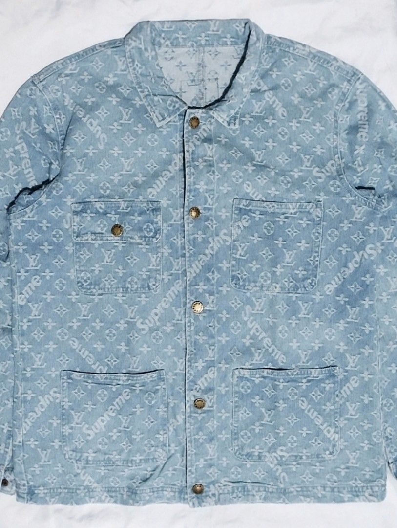 Supreme Louis Vuitton x Supreme Denim Chore Barn Jacket LV