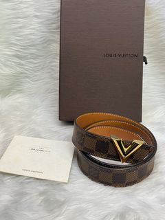 Louis Vuitton Black Epi Leather Essential V Belt 85 CM Louis
