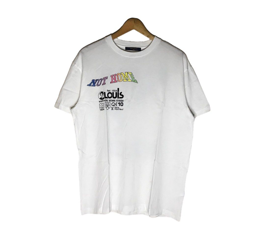 Louis Vuitton Kansas Winds Printed T-Shirt | Size S, Apparel in White/Multicolor/Black