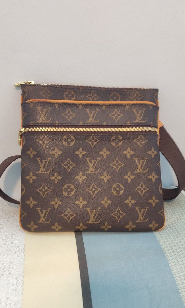Louis Vuitton Pochette Valmy Monogram Canvas Crossbody Bag