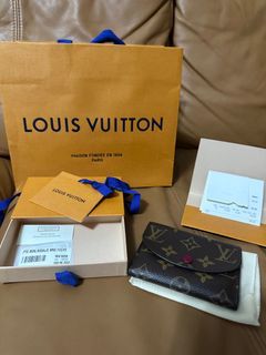 🔥NEW LOUIS VUITTON Rosalie Coin Purse Wallet Monogram Light Pink GIFT HOT  RARE