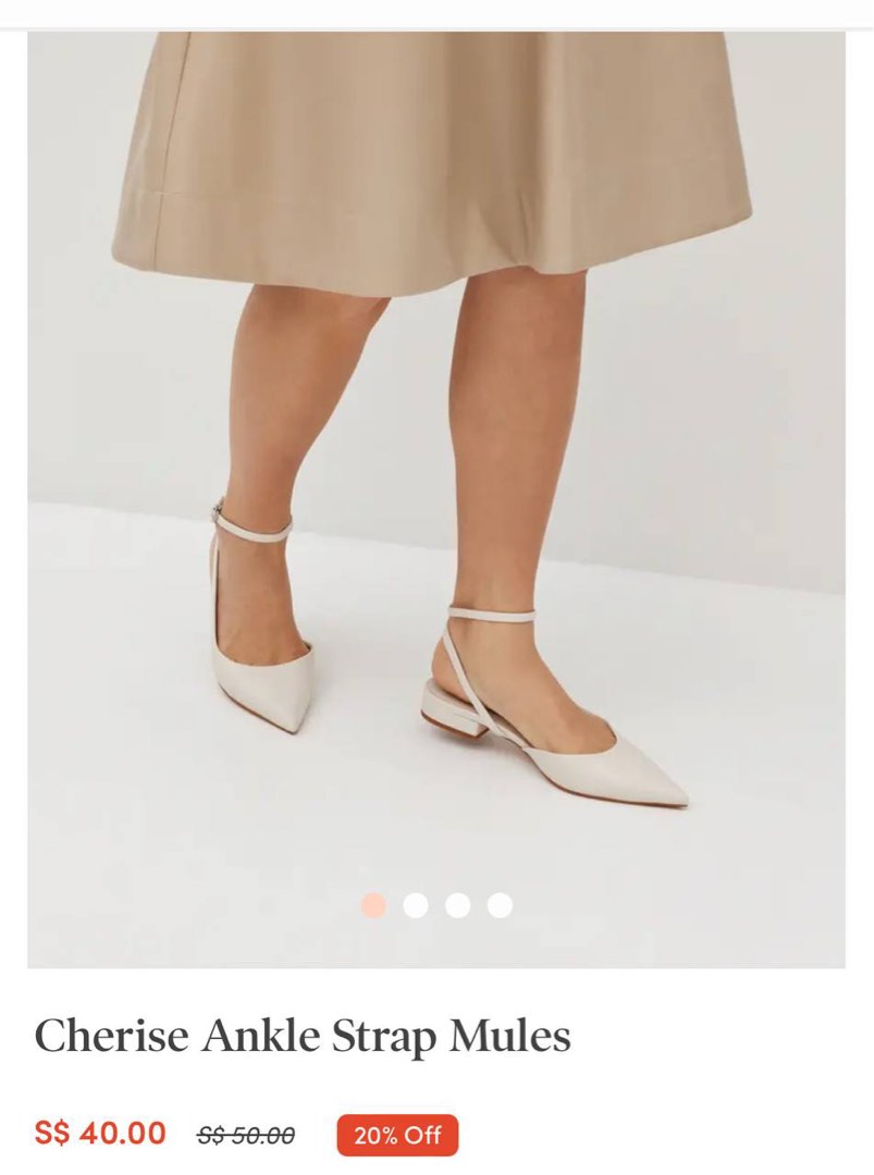 Ankle strap mules cheap