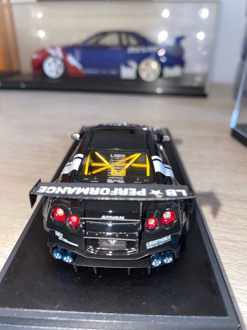 ミニカー Makeup1/43 LBWK GTR Type2 WhiteBlue 4/50 1/43 MakeUp LIBERTY WALK GTR Type2 White / Blue - LB-ONLINE