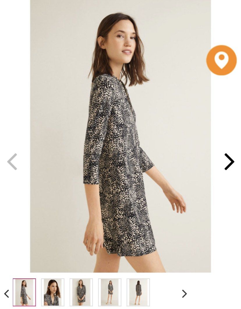 Mango snake print dress