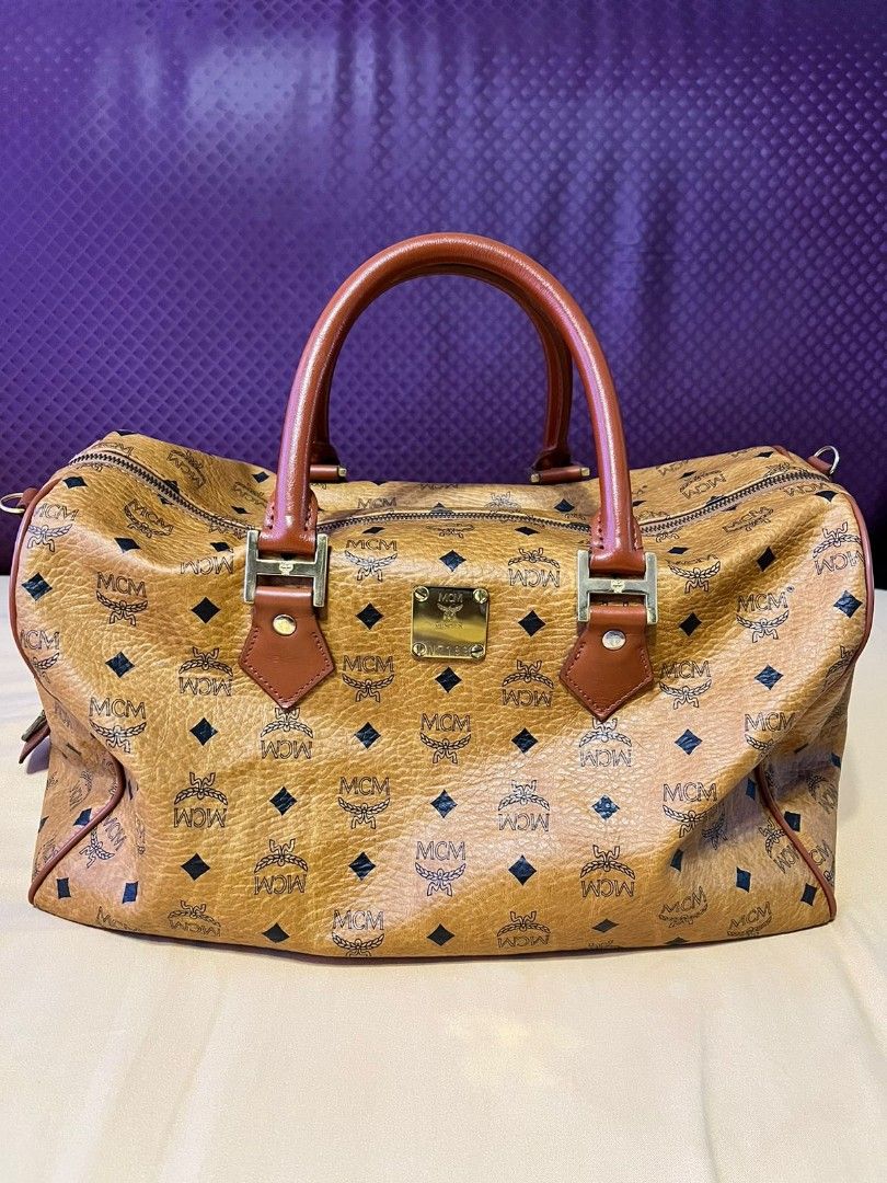 Mcm bag travel hot sale