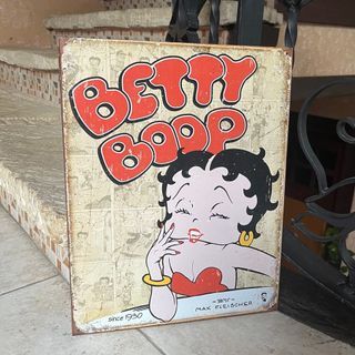 Vintage Betty Boop Metal Print Poster