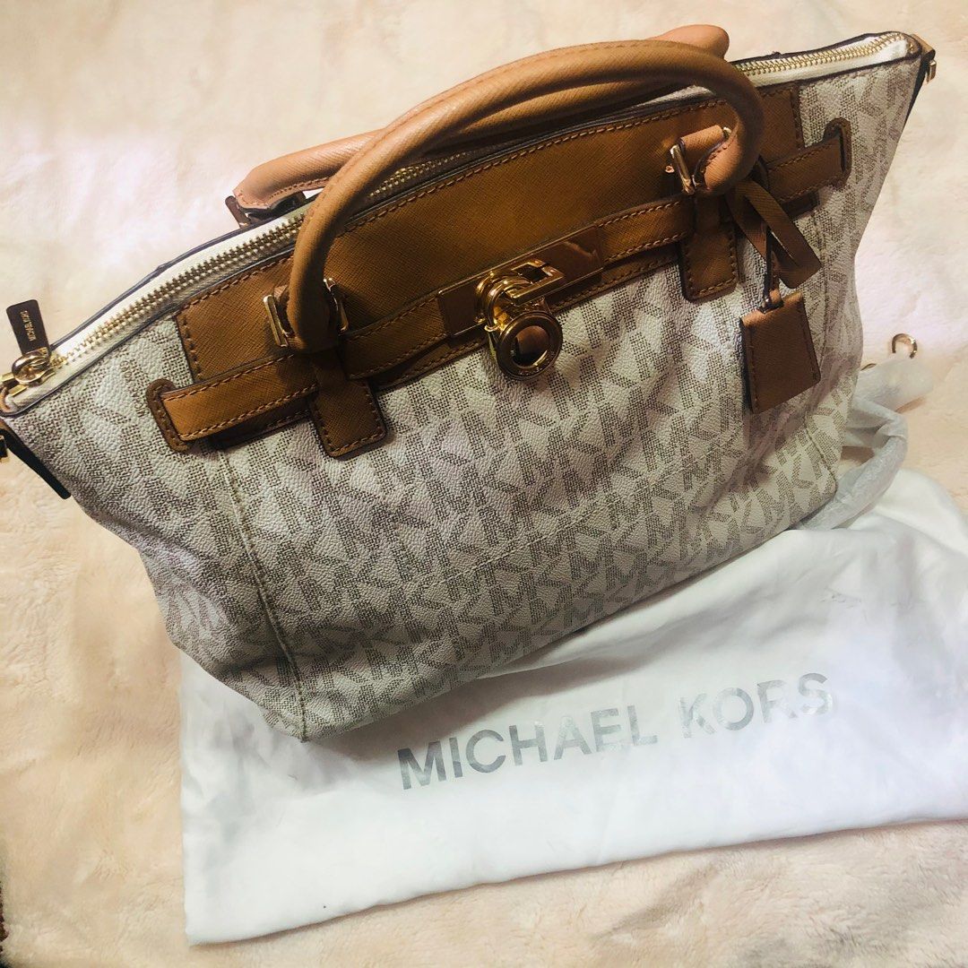 Michael kors hamilton shop traveler large zip satchel