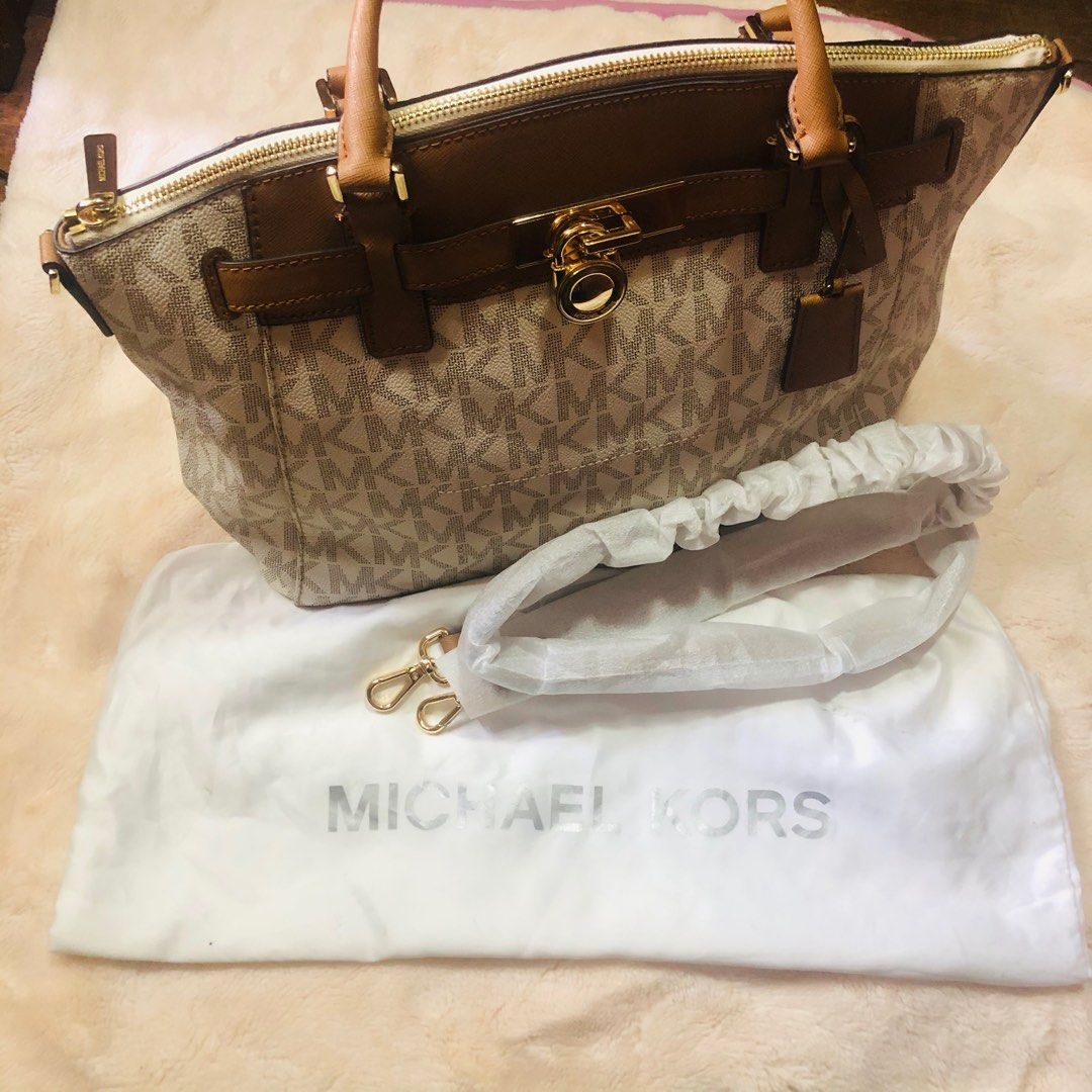 Michael kors hamilton traveler large zip satchel sale