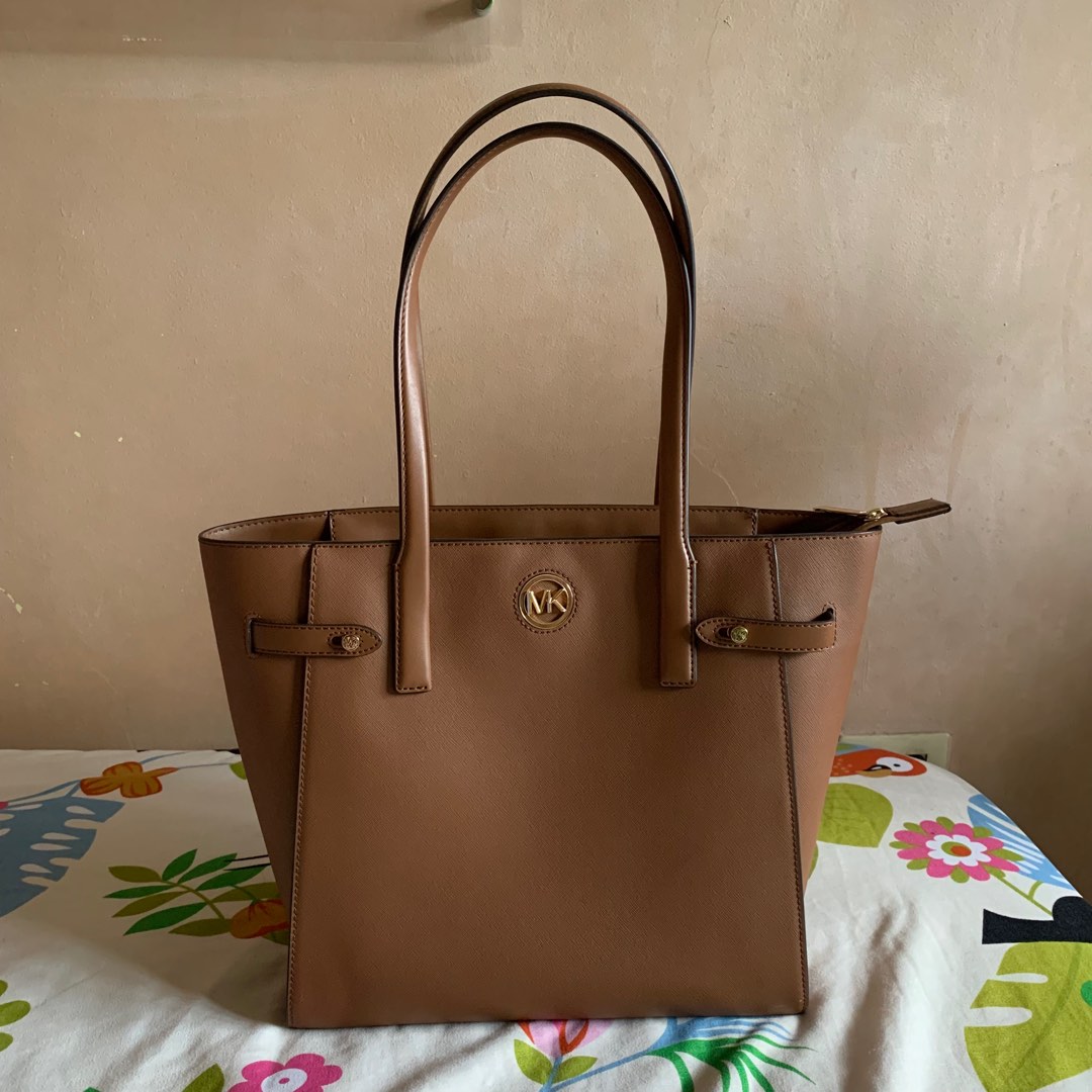 Michael Kors Kenly Tote - Brown Monogram, Luxury, Bags & Wallets on  Carousell