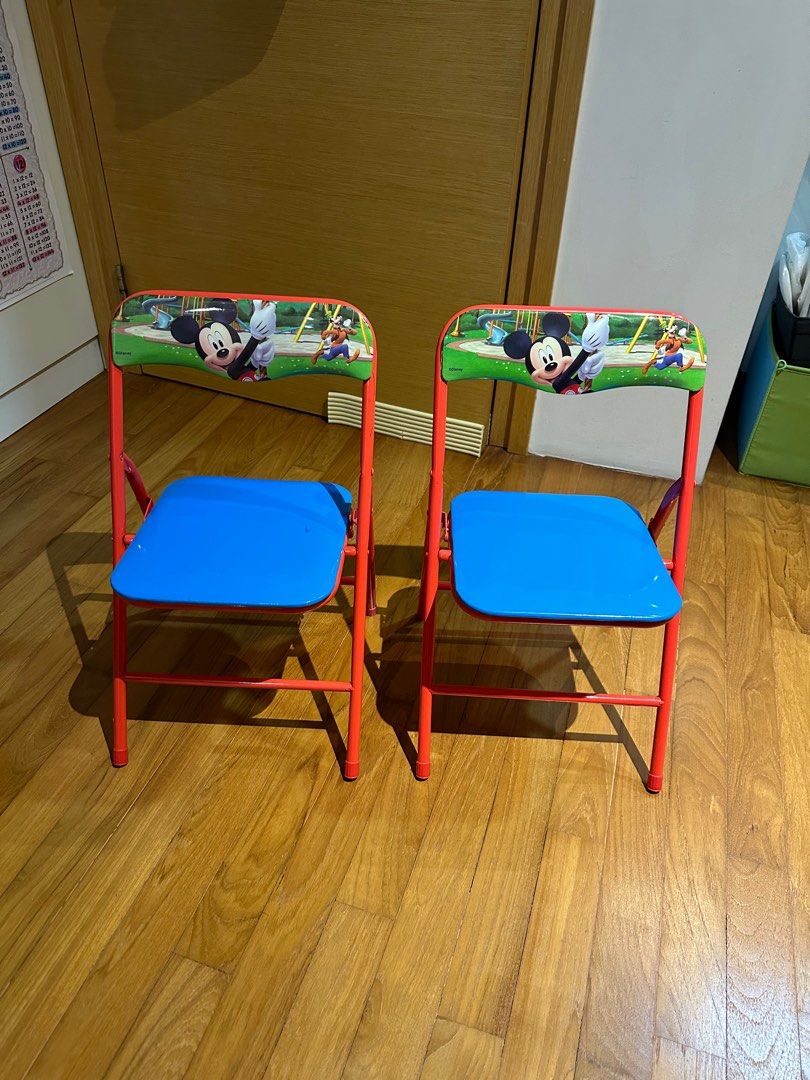 Mickey mouse folding table and chairs hotsell