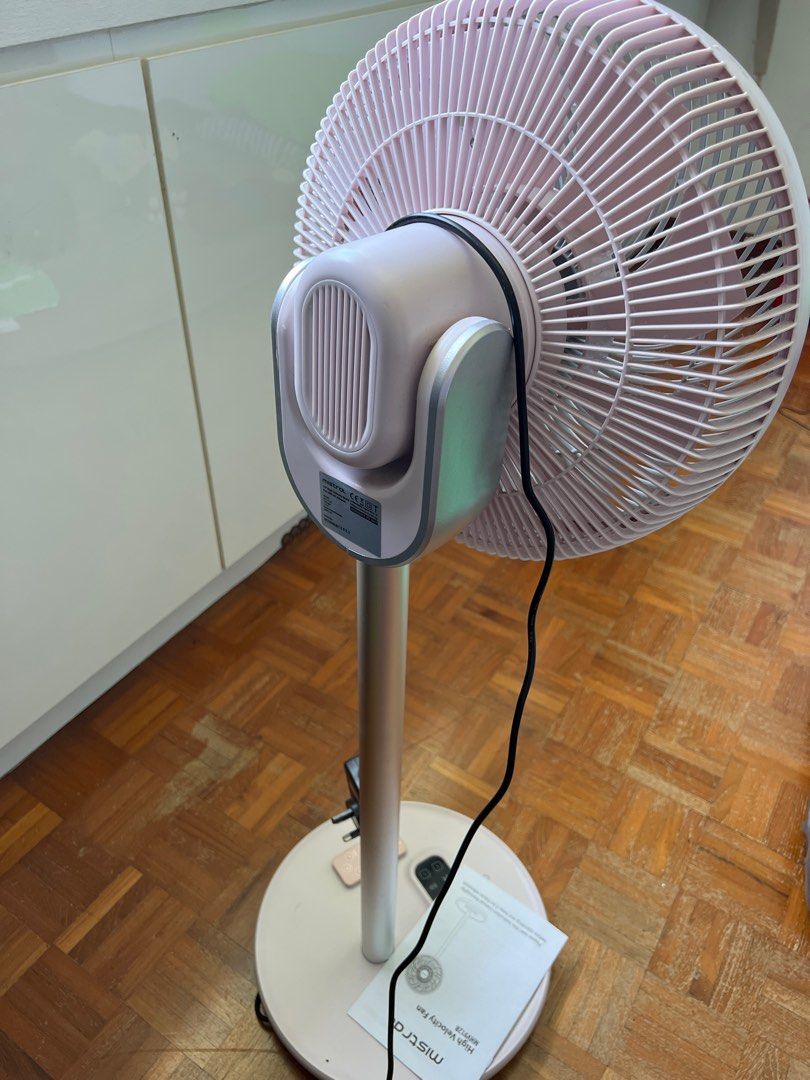 Mistral High Velocity Oscillating Pink Fan, Furniture & Home Living ...
