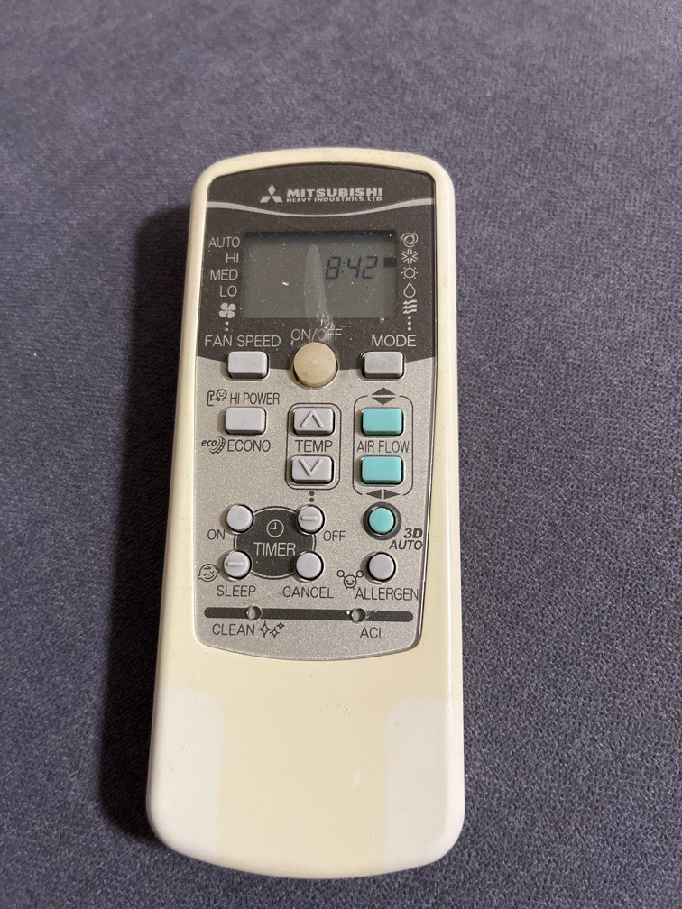 Mitsubishi Heavy Industries aircon remote, TV & Home Appliances, Air