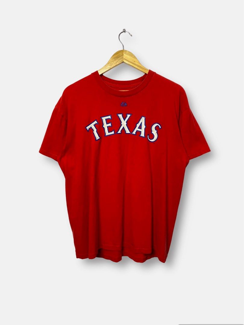 MLB by Majestic Texas Rangers Baseball Shirt, Men's Fashion, Tops & Sets,  Tshirts & Polo Shirts on Carousell