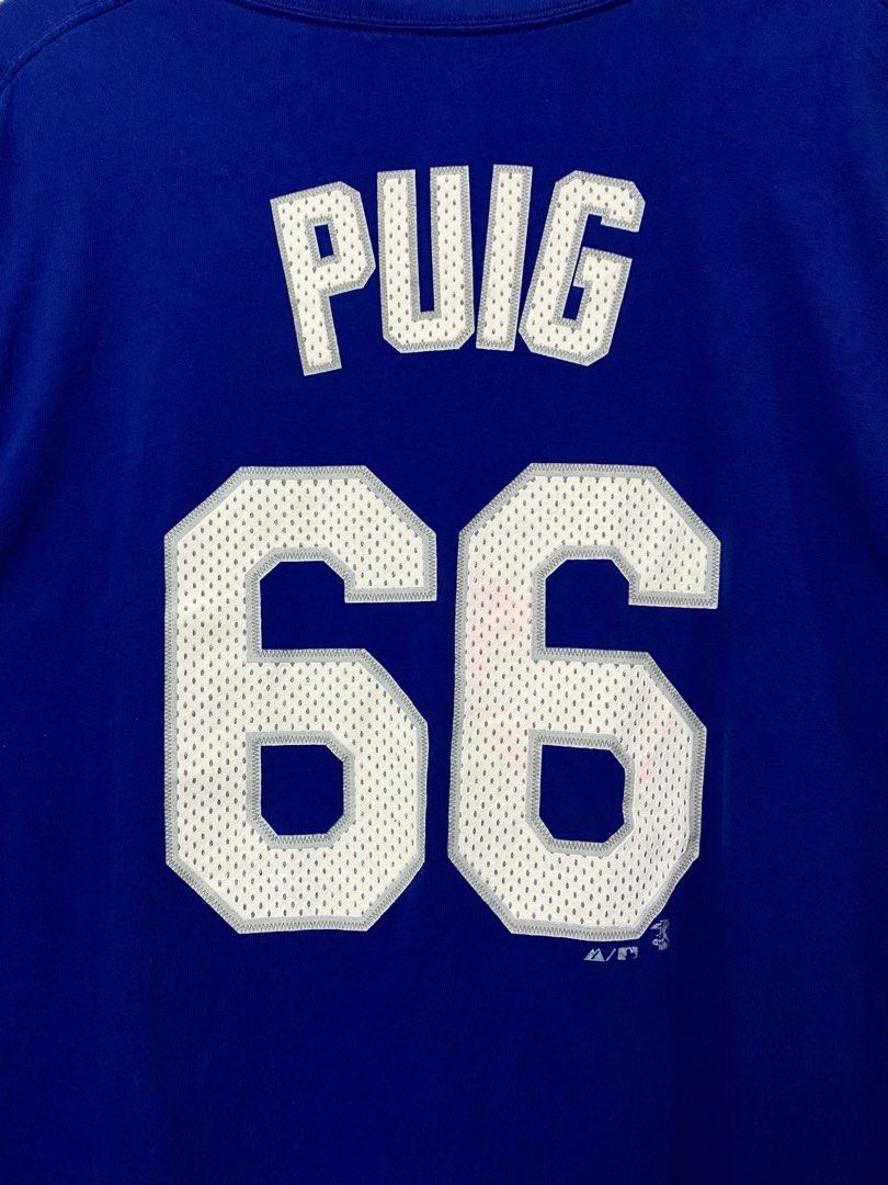 PUIG Los Angeles Dodgers YOUTH Majestic MLB Baseball jersey White