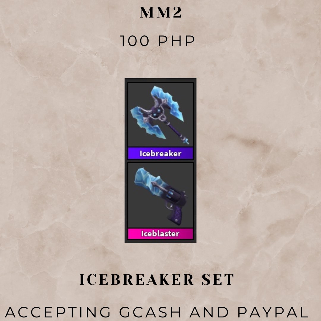 MM2 Icebreaker set, Video Gaming, Gaming Accessories, InGame