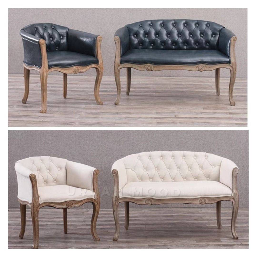 MONARCH Vintage Sofa, Furniture & Home Living, Furniture, Sofas on ...