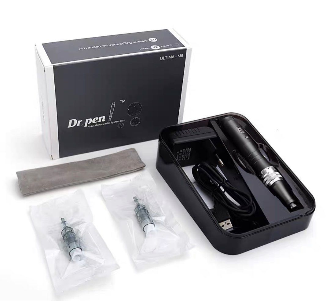 包郵Mts M8 pen電動無線美容儀跟機送12個頭Dr Pen 無線電動微針M8