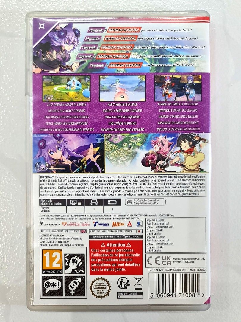 Neptunia X SENRAN KAGURA: Ninja Wars – Limited Edition Switch (NEUF)