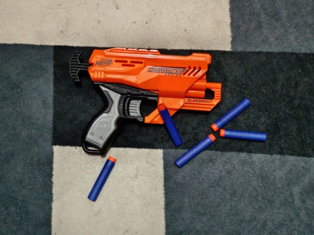 Nerf Accustrike Quadrant Hobbies Toys Toys Games on Carousell