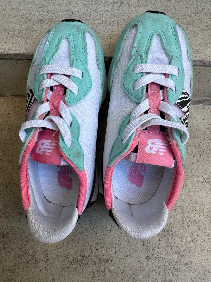 New Balance Kids shoes with slight zebra print Babies Kids