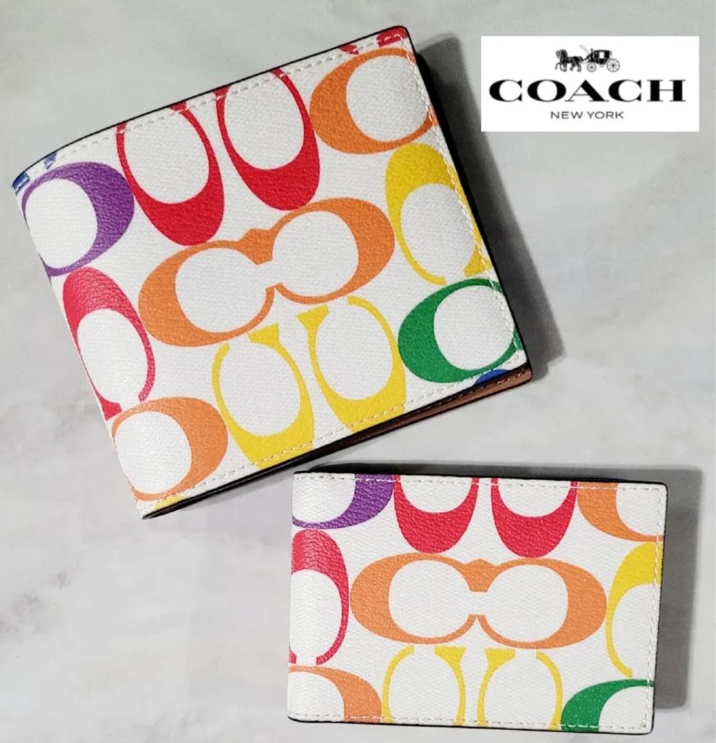 Coach Men Card Wallet New, Luxury, Bags & Wallets on Carousell