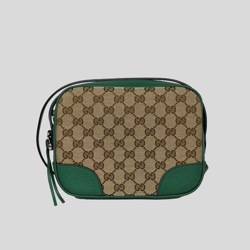 NEW Gucci Bree GG Crossbody Camera Bag Brown Ebony/Beige Canvas Leather  Size: Strap drop: 57cm Completeness Booklet, Gucci Dustbag,  Copy