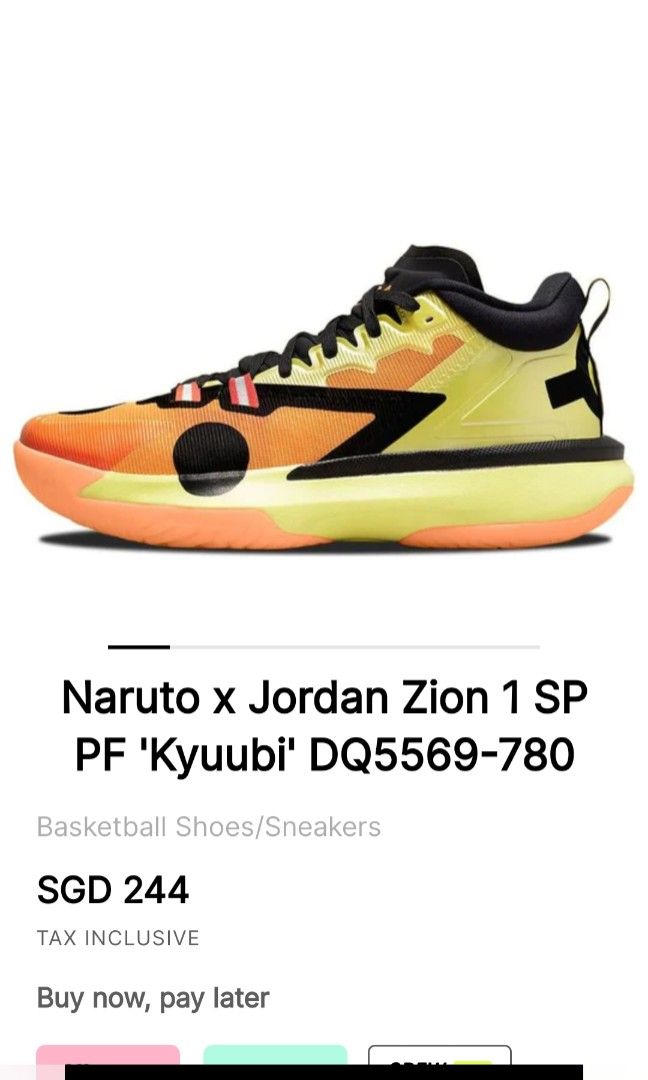 Naruto x Jordan Zion 1 SP PF 'Kyuubi' DQ5569-780