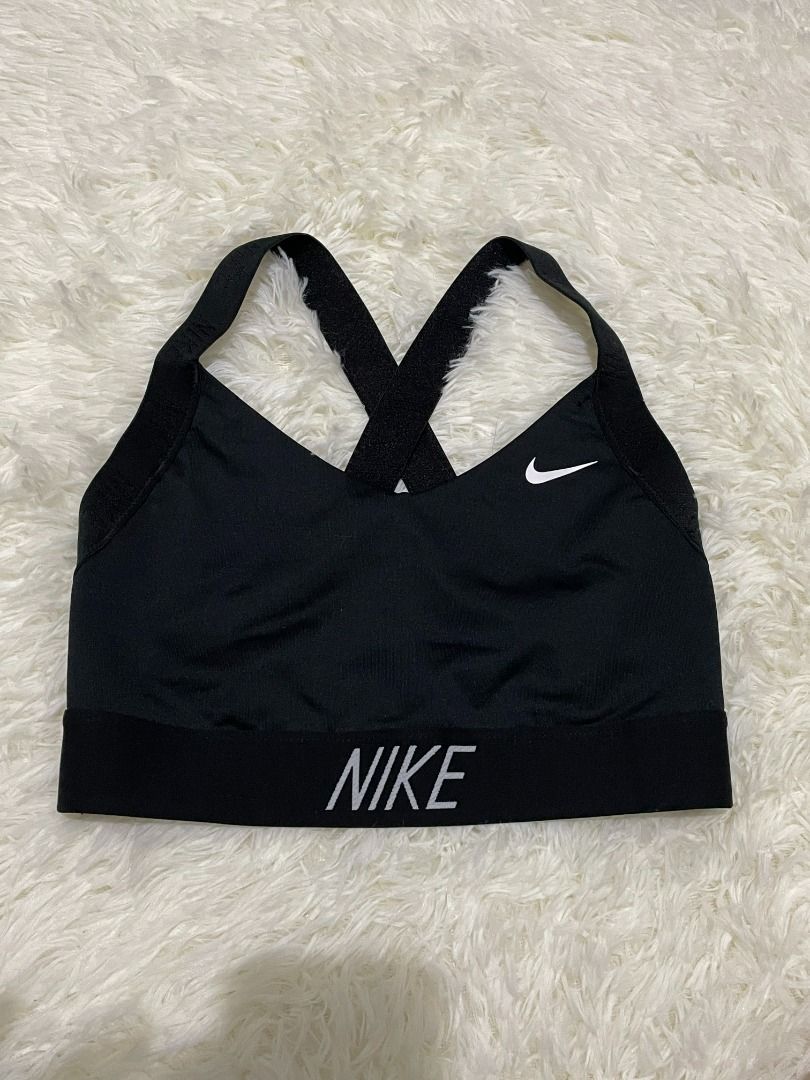 Nike Black Criss Cross Back Sports Bra Dri Fit (Fits to XS to Small