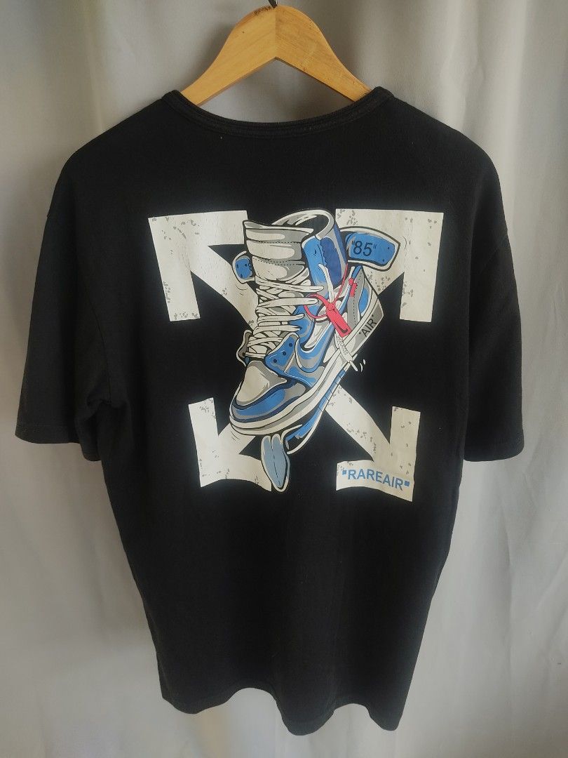 Off white jordan sales 1 unc shirt